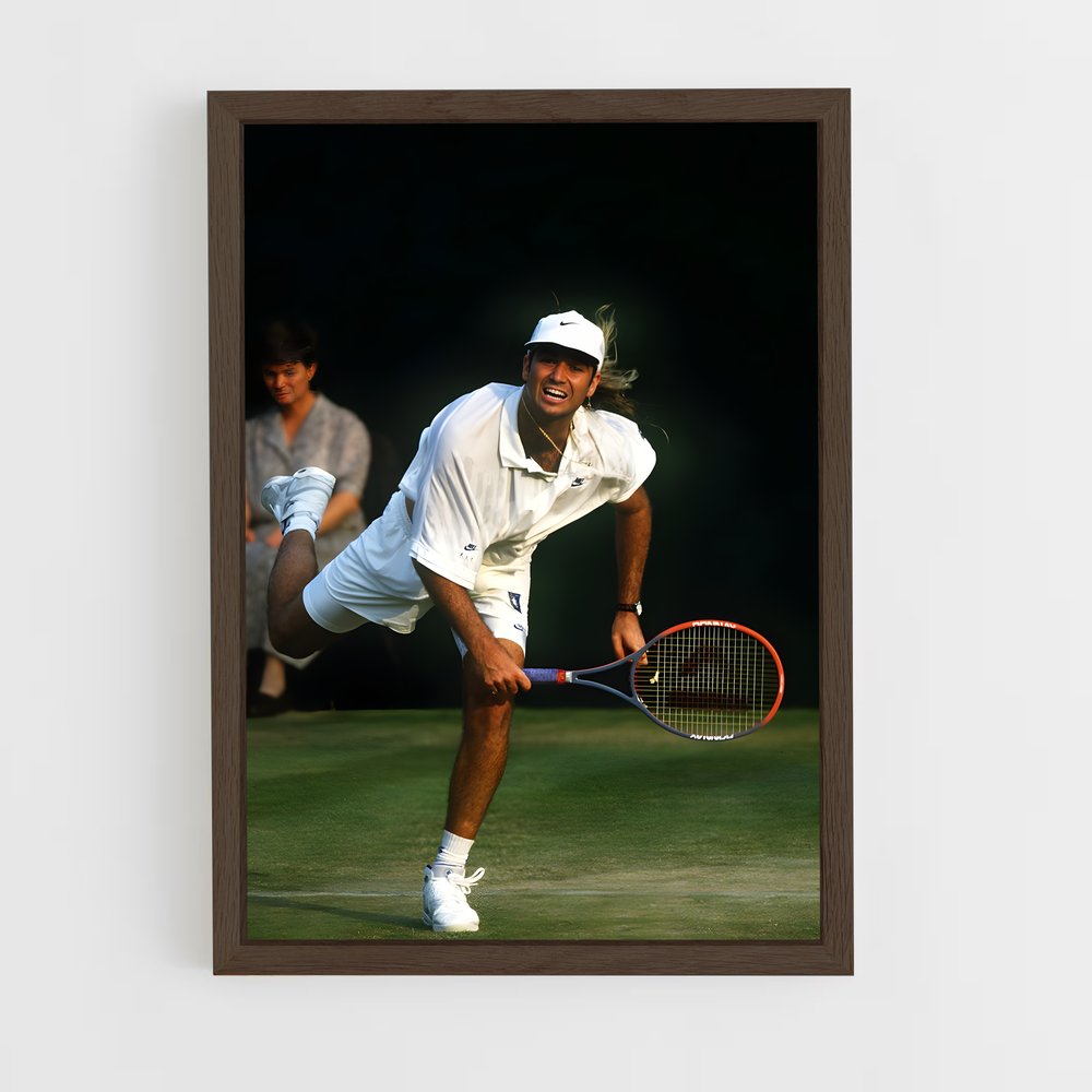 Poster Andre Agassi Tennis Style élégant (vue 5)